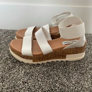 Steve Madden Cork Platform Sandals, Size 9
